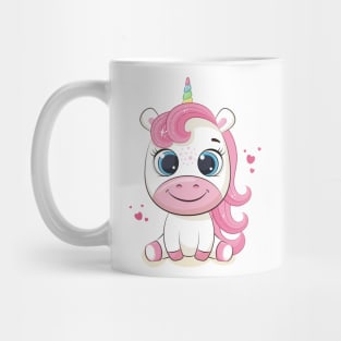 Adorable baby girl unicorn Mug